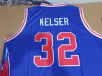 Maillot de Basket #32 KELSER Detroit pistons Bleu print